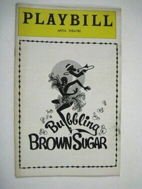 Bubbling Brown Sugar Playbill 1977 Anta Theatre Avon Long Jean Dushon Role Byrd